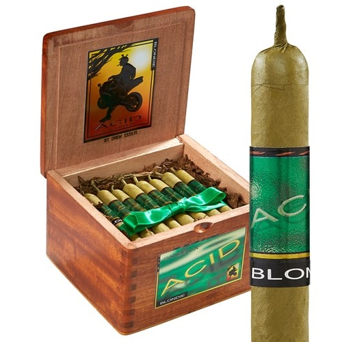 ACID BLONDIE GREEN LABEL 40/BX open cigar box