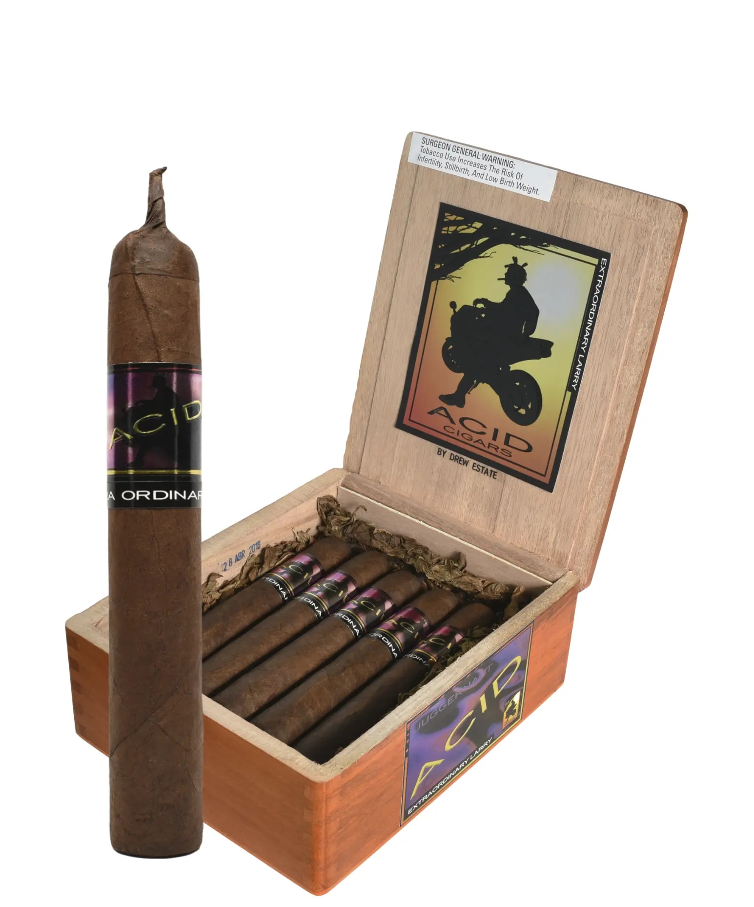 ACID EXTRA ORDINARY LARRY 10/BX open cigar box