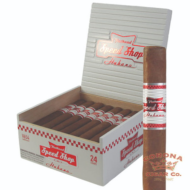 CAO FLATHEAD SPEED SHOP V554 24/BX premium cigar box with Box of 24, V554, Connecticut Broadleaf wrapper, Full strength