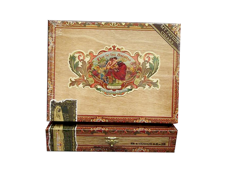 FLOR DE LAS ANTILLAS TORO 20/BX premium cigar box with Box of 20, Toro, Nicaraguan Sun Grown wrapper, Medium strength