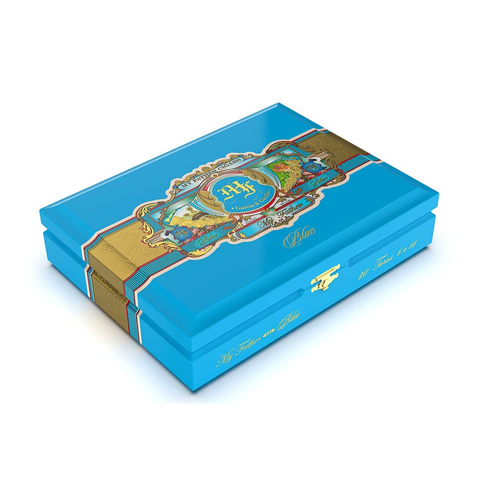 MY FATHER BLUE TORO 20/BX premium cigar box with Box of 20, Toro, Nicaraguan Corojo wrapper, Medium-Full strength