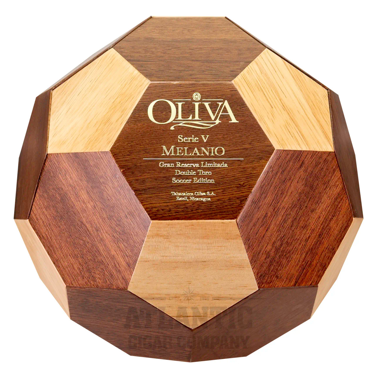 OLIVA SERIE V MELANIO SOCCER EDITION 24/BX premium cigar box with Box of 24, Double Toro