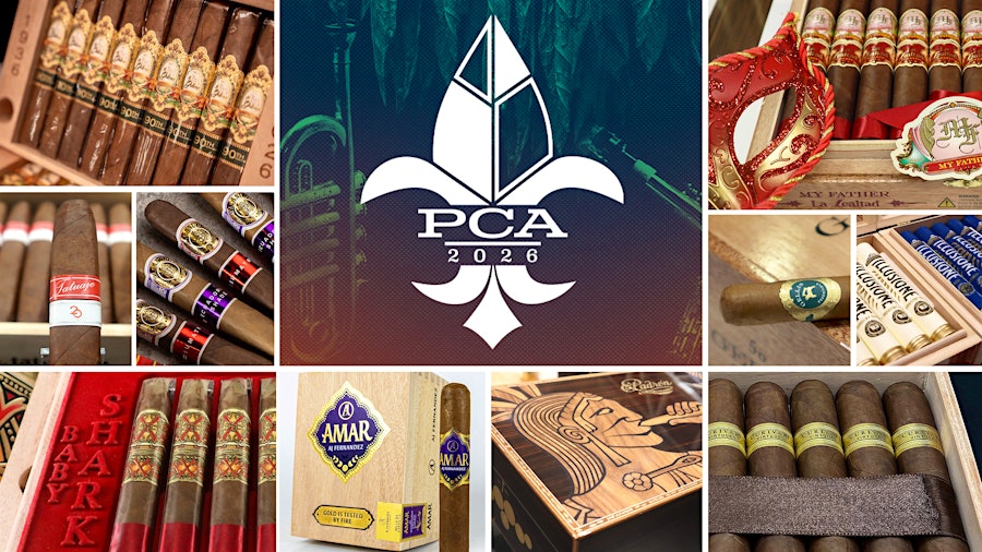 Cigar Aficionado collage for the 2026 PCA Trade Show highlights story